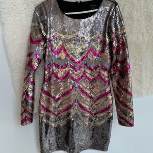 Bebe sequin mini dress